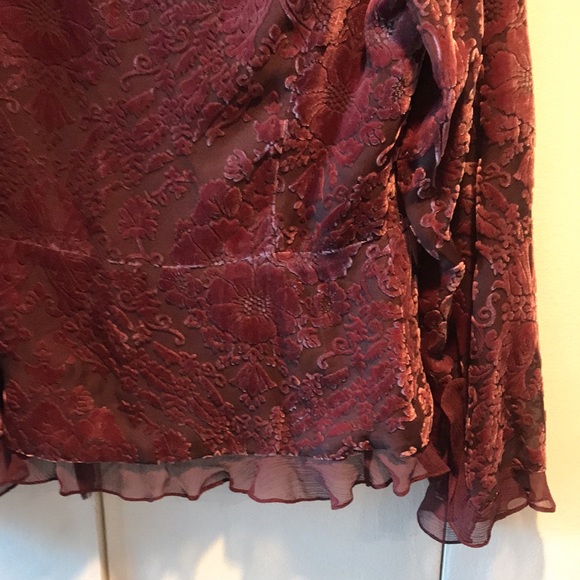 Cut Velvet Ruffled Jacket - Picture 7 of 9